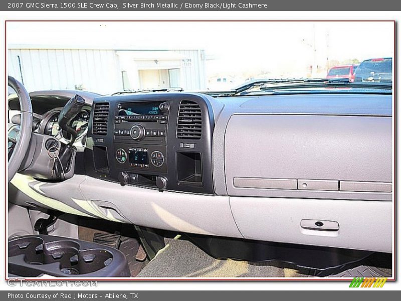 Silver Birch Metallic / Ebony Black/Light Cashmere 2007 GMC Sierra 1500 SLE Crew Cab