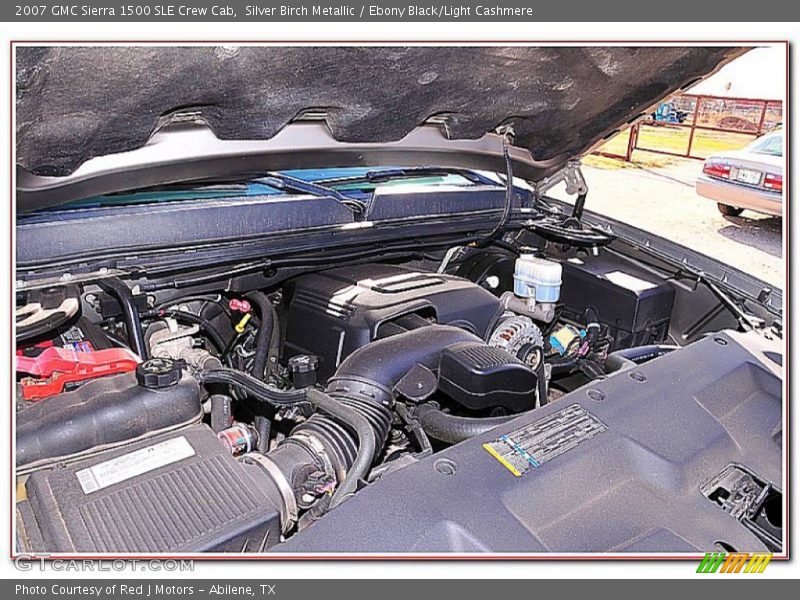 Silver Birch Metallic / Ebony Black/Light Cashmere 2007 GMC Sierra 1500 SLE Crew Cab