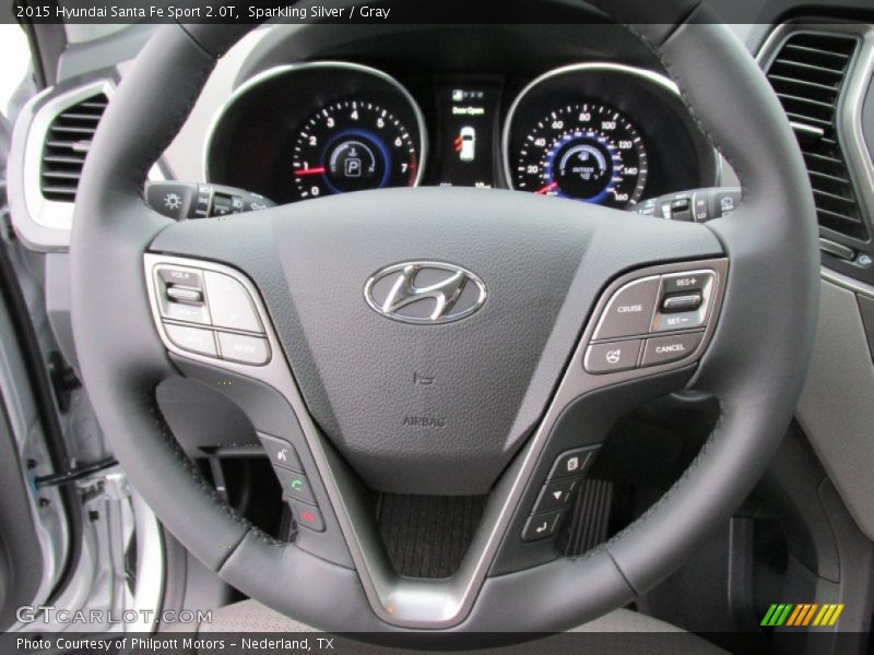 Sparkling Silver / Gray 2015 Hyundai Santa Fe Sport 2.0T