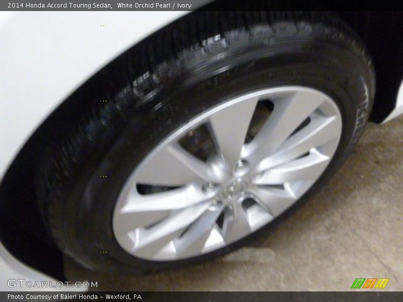 White Orchid Pearl / Ivory 2014 Honda Accord Touring Sedan