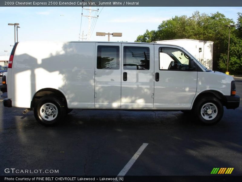 Summit White / Neutral 2009 Chevrolet Express 2500 Extended Cargo Van
