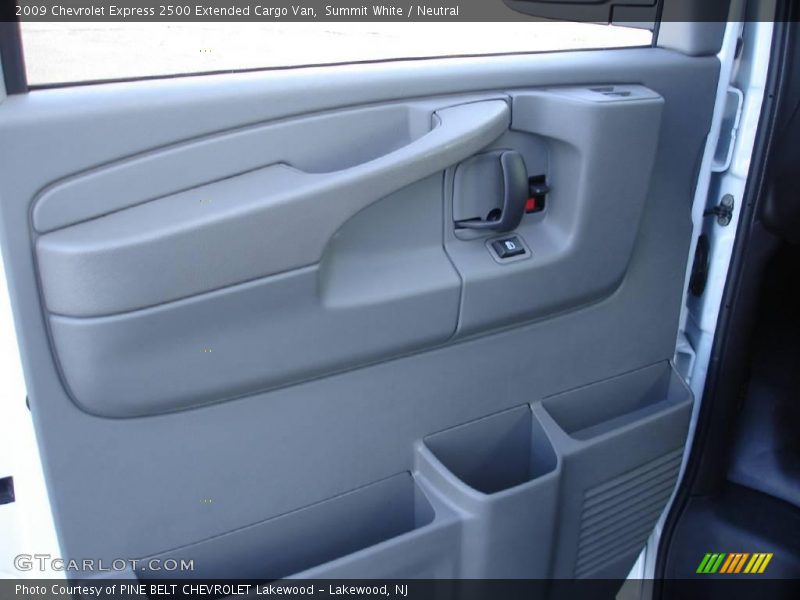 Summit White / Neutral 2009 Chevrolet Express 2500 Extended Cargo Van