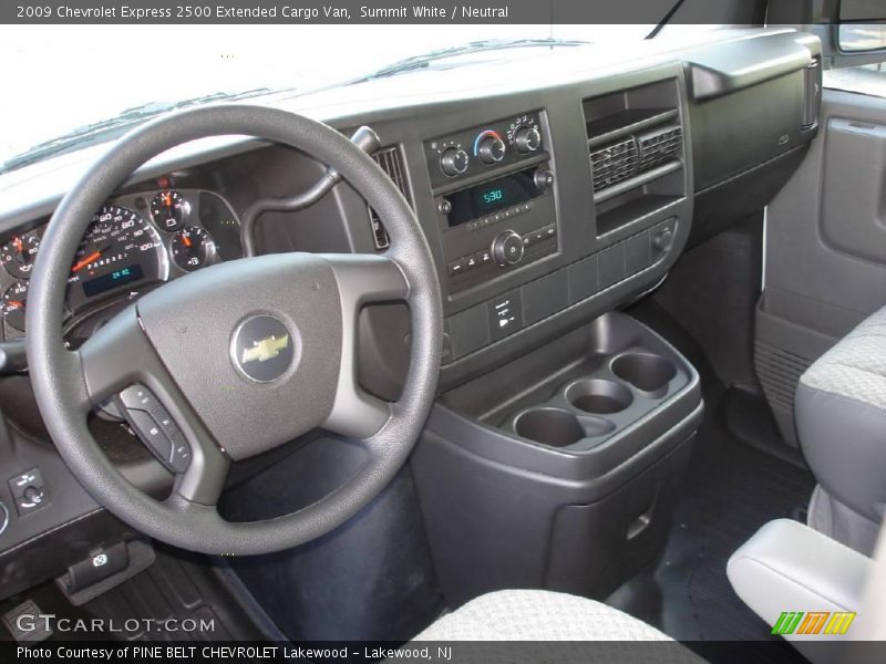 Summit White / Neutral 2009 Chevrolet Express 2500 Extended Cargo Van