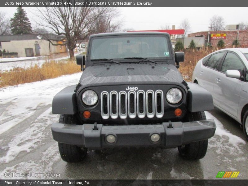 Black / Dark Slate Gray/Medium Slate Gray 2009 Jeep Wrangler Unlimited X 4x4
