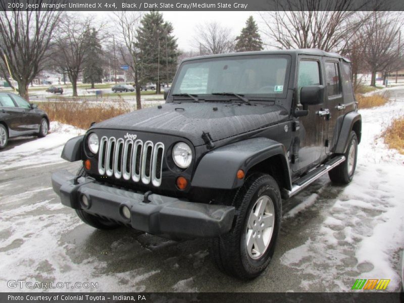 Black / Dark Slate Gray/Medium Slate Gray 2009 Jeep Wrangler Unlimited X 4x4