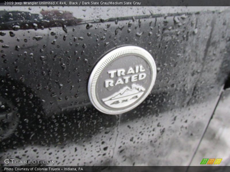 Black / Dark Slate Gray/Medium Slate Gray 2009 Jeep Wrangler Unlimited X 4x4