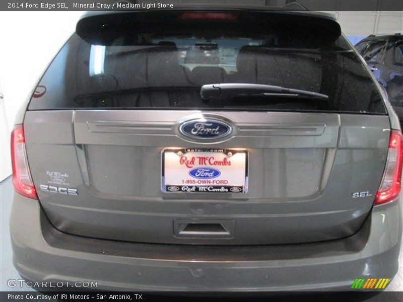 Mineral Gray / Medium Light Stone 2014 Ford Edge SEL
