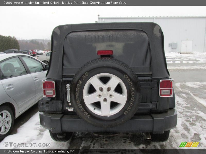 Black / Dark Slate Gray/Medium Slate Gray 2009 Jeep Wrangler Unlimited X 4x4