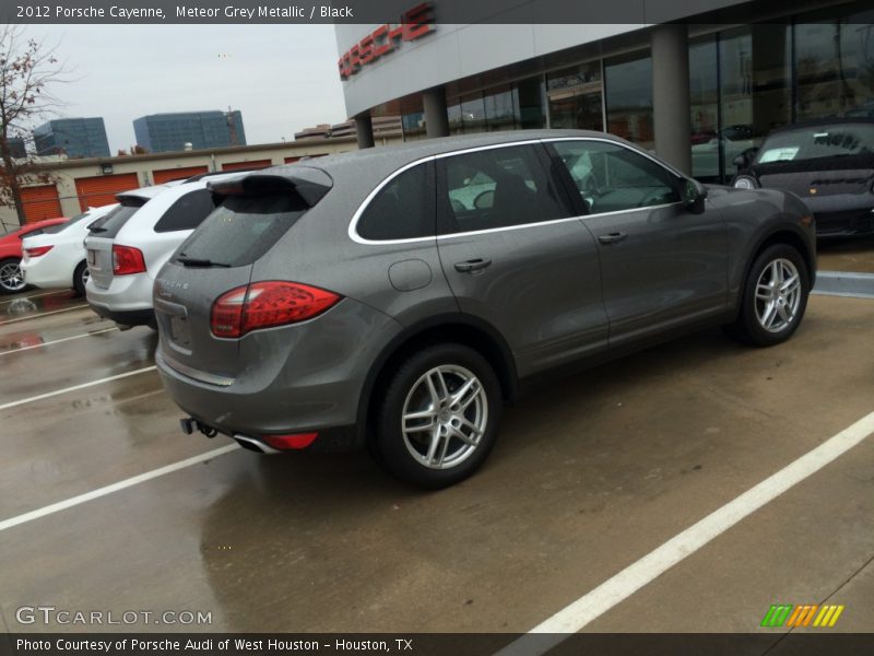 Meteor Grey Metallic / Black 2012 Porsche Cayenne