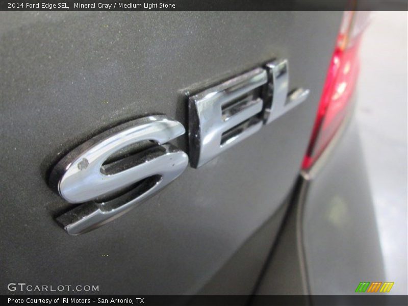 Mineral Gray / Medium Light Stone 2014 Ford Edge SEL
