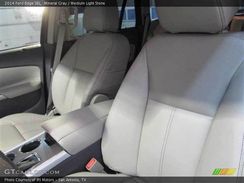 Mineral Gray / Medium Light Stone 2014 Ford Edge SEL