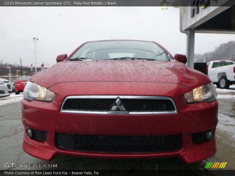 Rally Red Metallic / Black 2010 Mitsubishi Lancer Sportback GTS