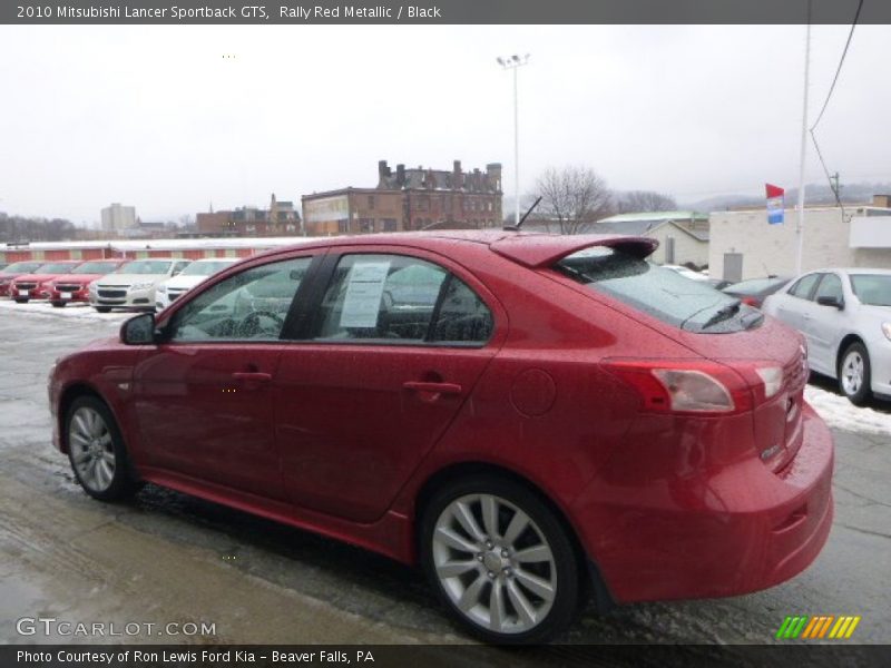 Rally Red Metallic / Black 2010 Mitsubishi Lancer Sportback GTS