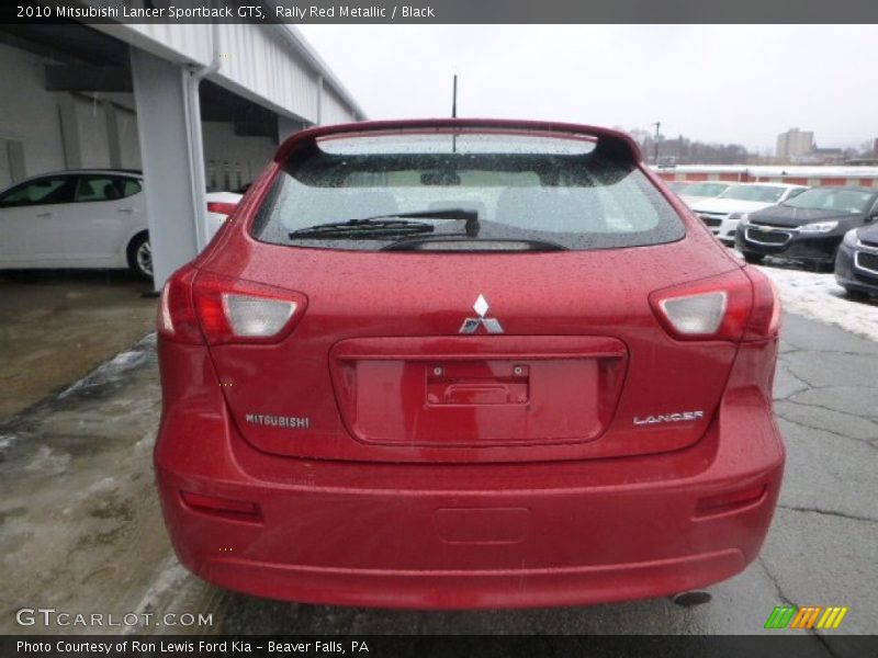 Rally Red Metallic / Black 2010 Mitsubishi Lancer Sportback GTS