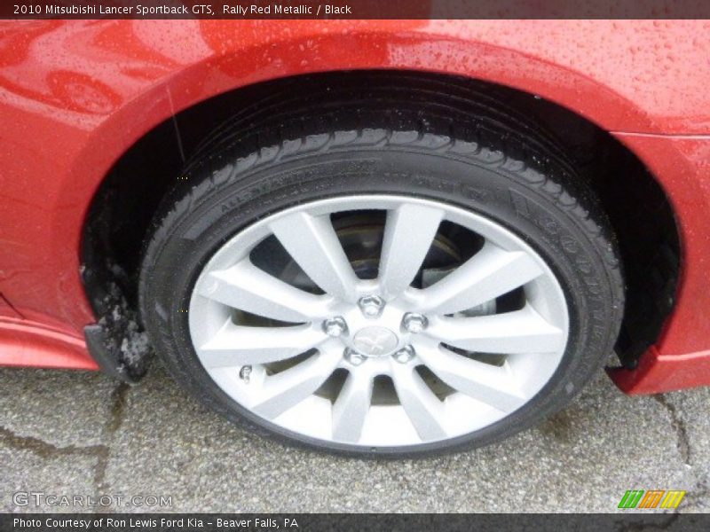 Rally Red Metallic / Black 2010 Mitsubishi Lancer Sportback GTS