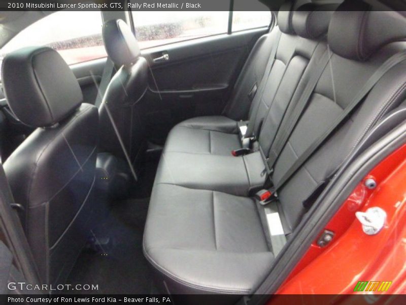 Rally Red Metallic / Black 2010 Mitsubishi Lancer Sportback GTS