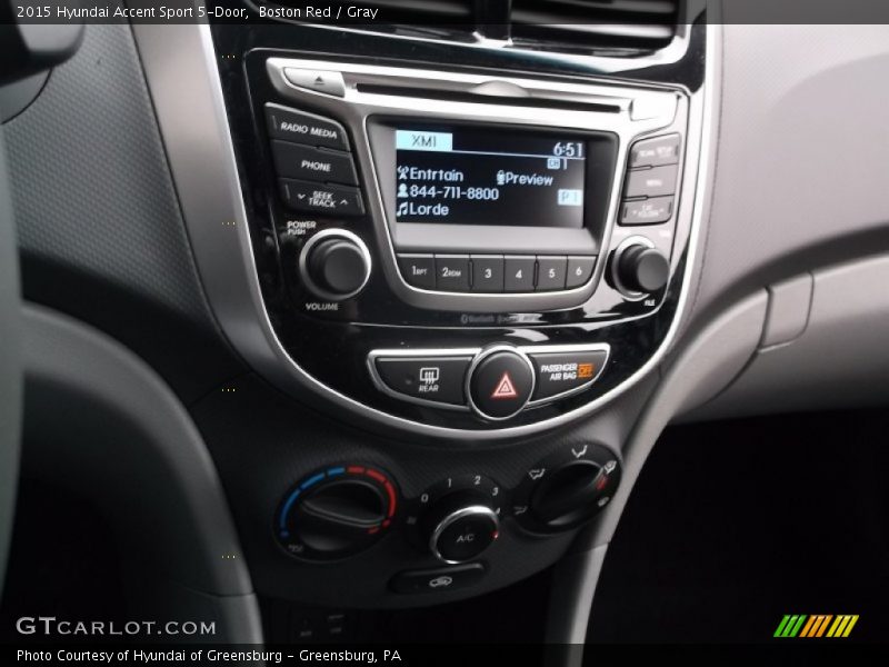 Controls of 2015 Accent Sport 5-Door