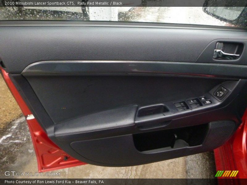 Rally Red Metallic / Black 2010 Mitsubishi Lancer Sportback GTS