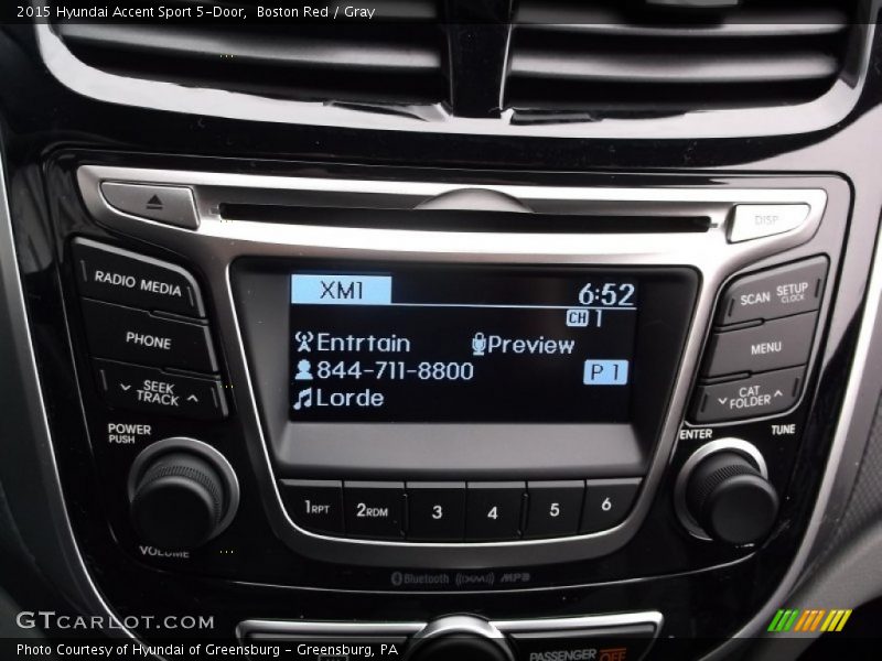 Audio System of 2015 Accent Sport 5-Door