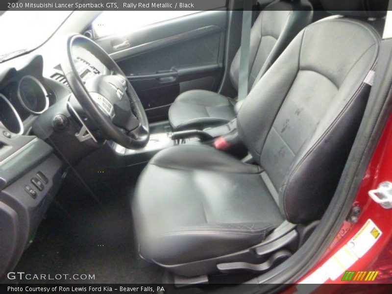 Rally Red Metallic / Black 2010 Mitsubishi Lancer Sportback GTS