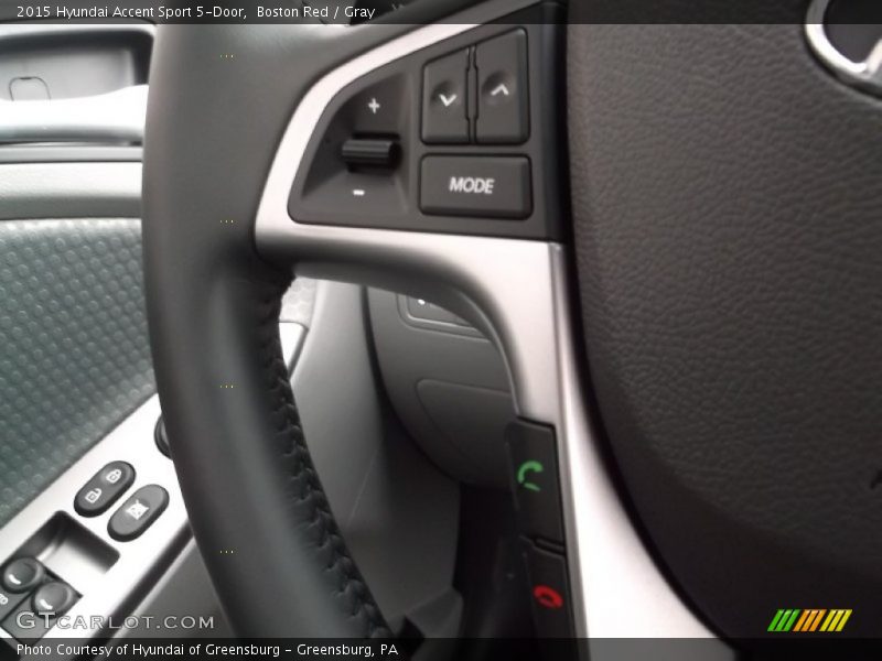 Controls of 2015 Accent Sport 5-Door