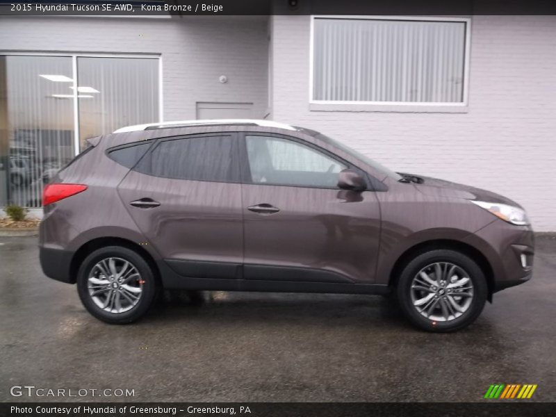 Kona Bronze / Beige 2015 Hyundai Tucson SE AWD