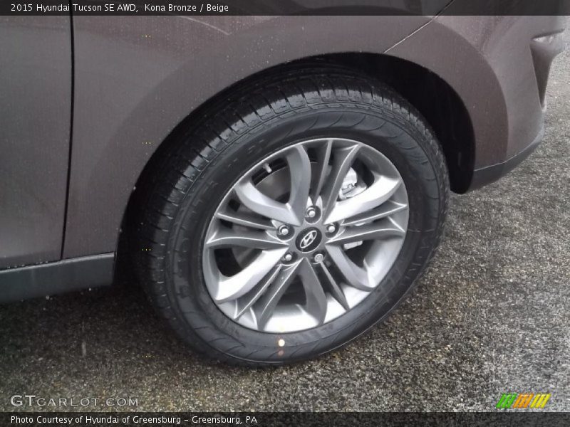 Kona Bronze / Beige 2015 Hyundai Tucson SE AWD