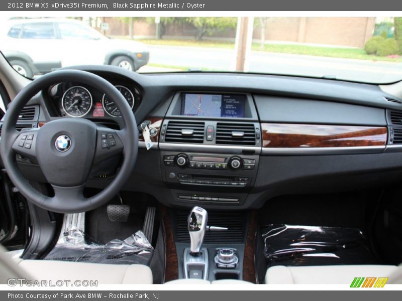 Black Sapphire Metallic / Oyster 2012 BMW X5 xDrive35i Premium