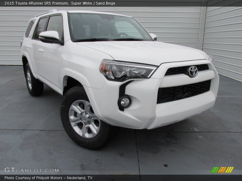 Super White / Sand Beige 2015 Toyota 4Runner SR5 Premium