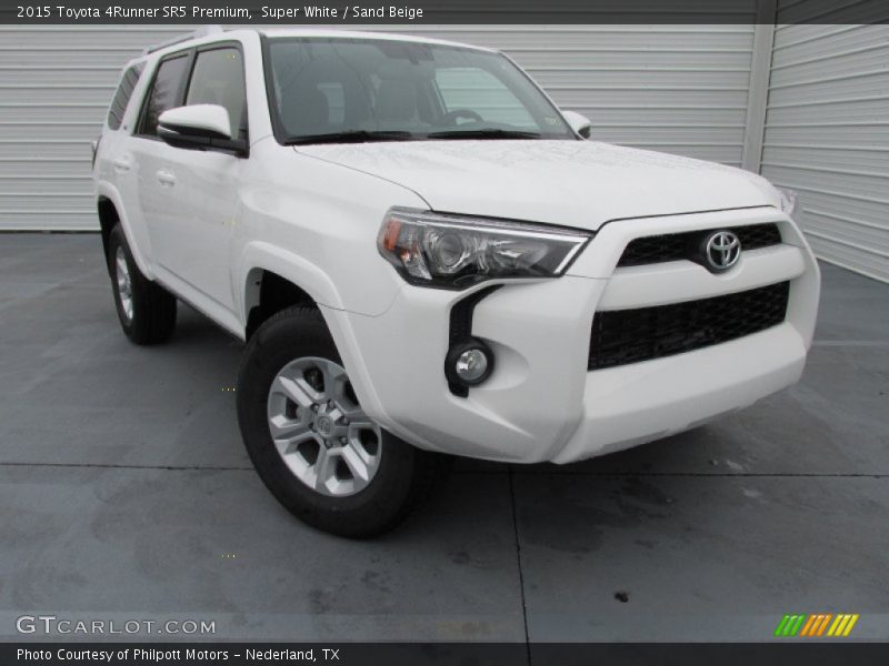Super White / Sand Beige 2015 Toyota 4Runner SR5 Premium
