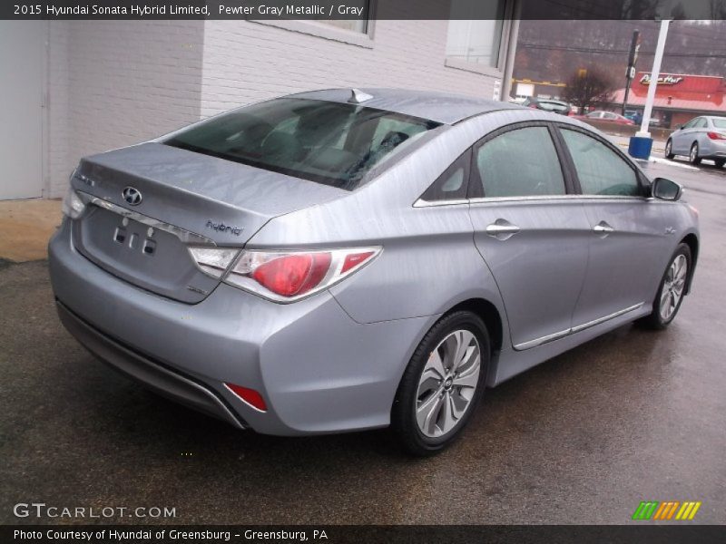 Pewter Gray Metallic / Gray 2015 Hyundai Sonata Hybrid Limited