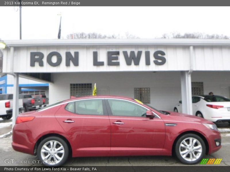 Remington Red / Beige 2013 Kia Optima EX
