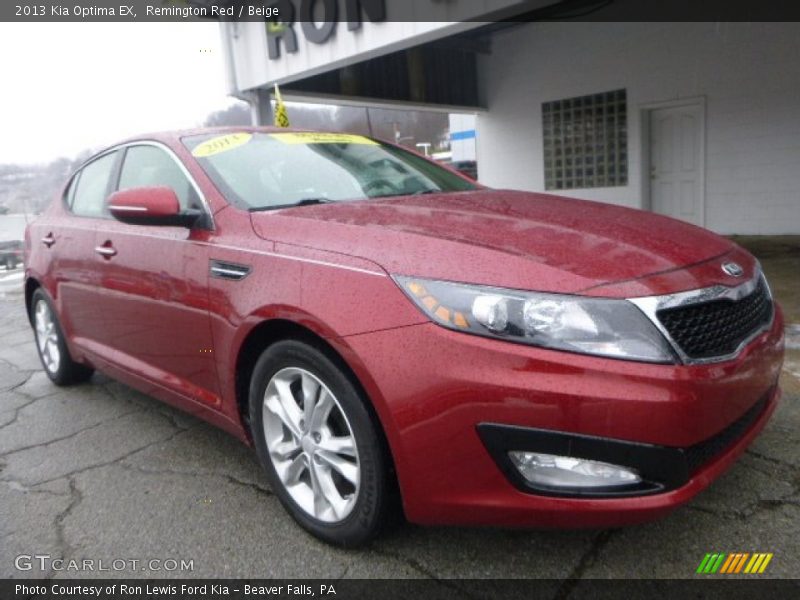 Remington Red / Beige 2013 Kia Optima EX