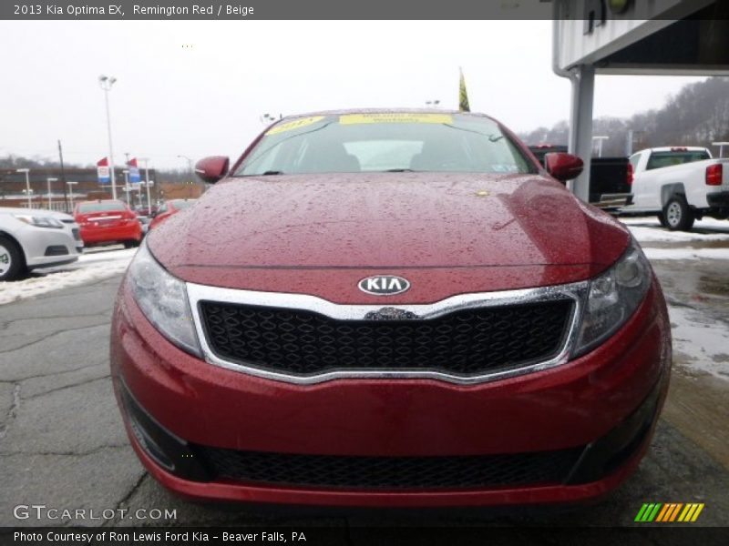Remington Red / Beige 2013 Kia Optima EX