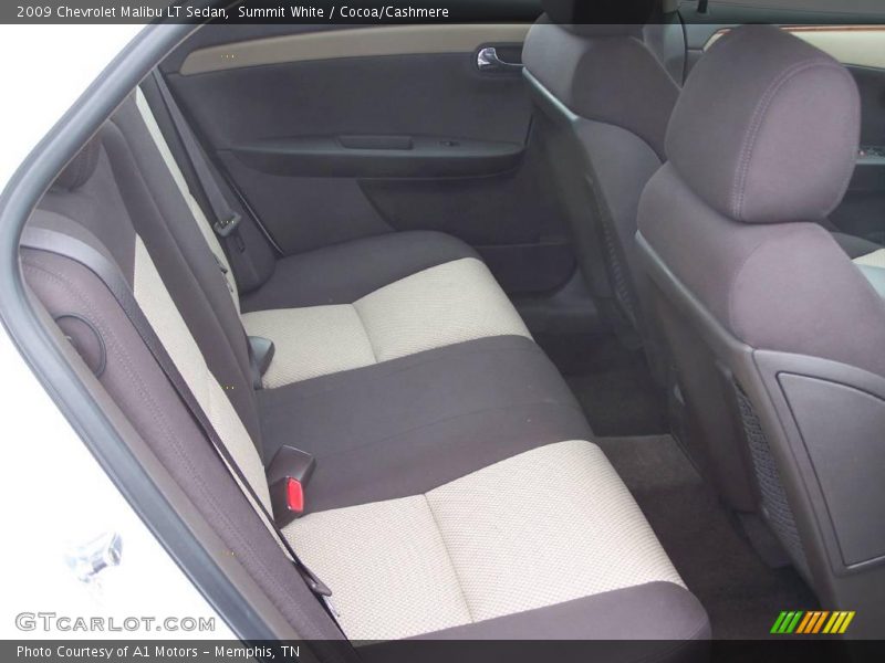 Summit White / Cocoa/Cashmere 2009 Chevrolet Malibu LT Sedan