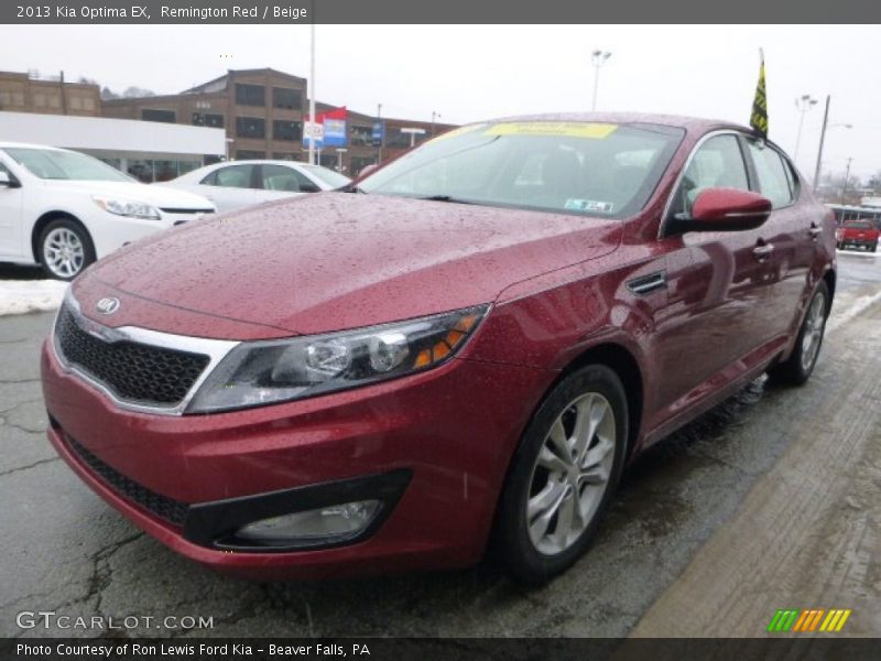 Remington Red / Beige 2013 Kia Optima EX
