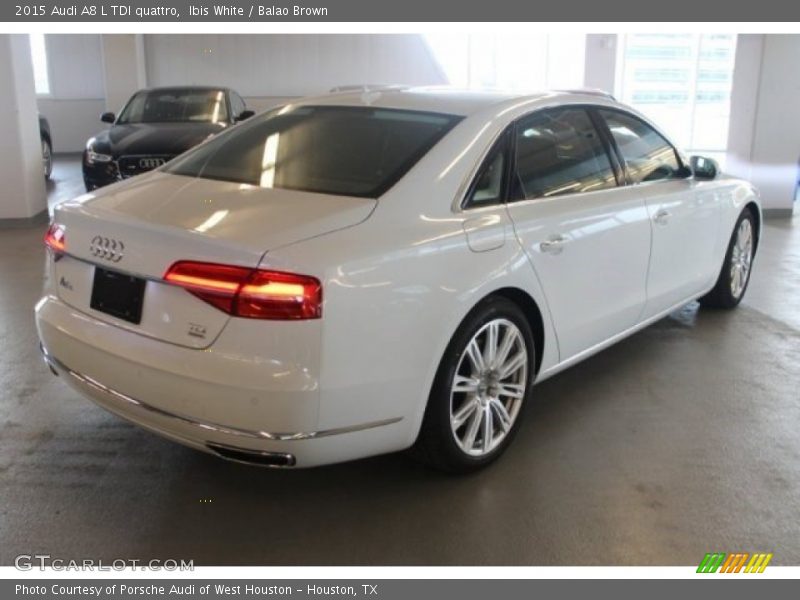 Ibis White / Balao Brown 2015 Audi A8 L TDI quattro