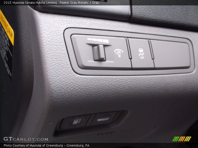 Pewter Gray Metallic / Gray 2015 Hyundai Sonata Hybrid Limited