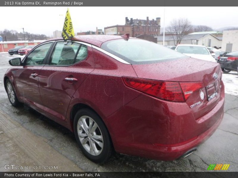 Remington Red / Beige 2013 Kia Optima EX