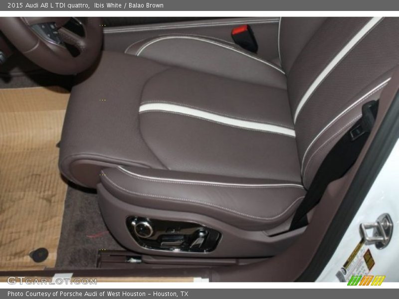Ibis White / Balao Brown 2015 Audi A8 L TDI quattro