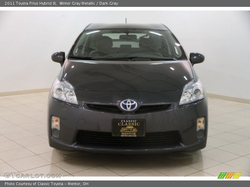 Winter Gray Metallic / Dark Gray 2011 Toyota Prius Hybrid III