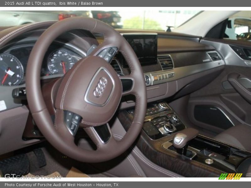 Ibis White / Balao Brown 2015 Audi A8 L TDI quattro