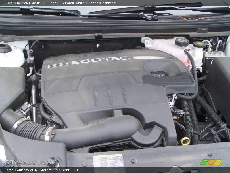 Summit White / Cocoa/Cashmere 2009 Chevrolet Malibu LT Sedan