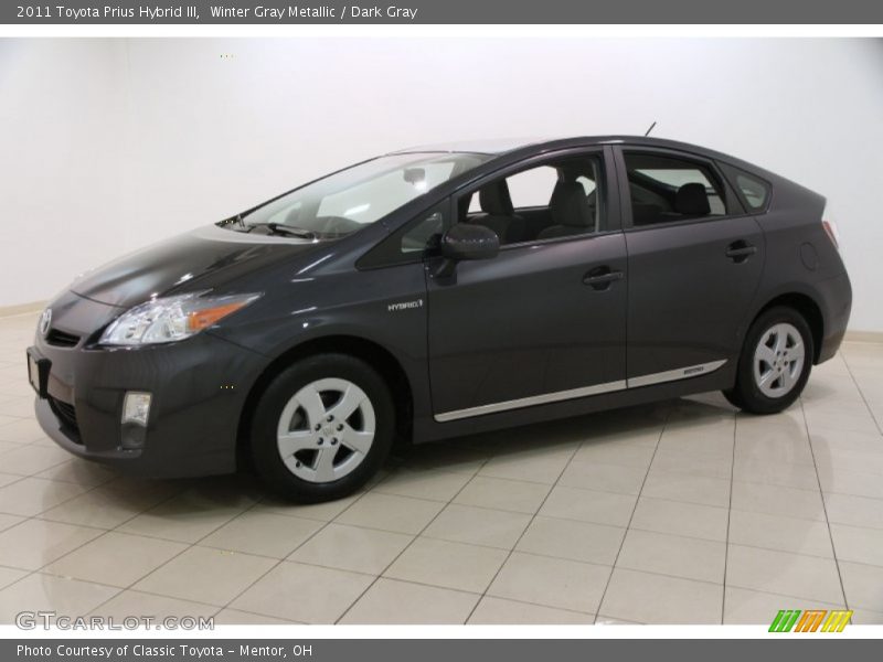 Winter Gray Metallic / Dark Gray 2011 Toyota Prius Hybrid III