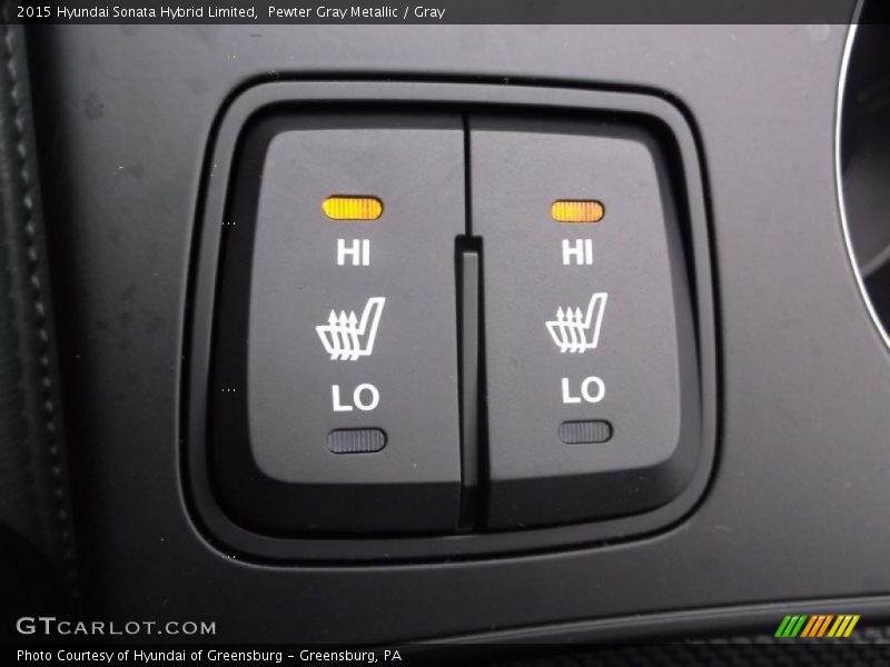 Pewter Gray Metallic / Gray 2015 Hyundai Sonata Hybrid Limited