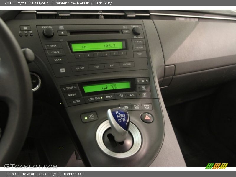 Winter Gray Metallic / Dark Gray 2011 Toyota Prius Hybrid III