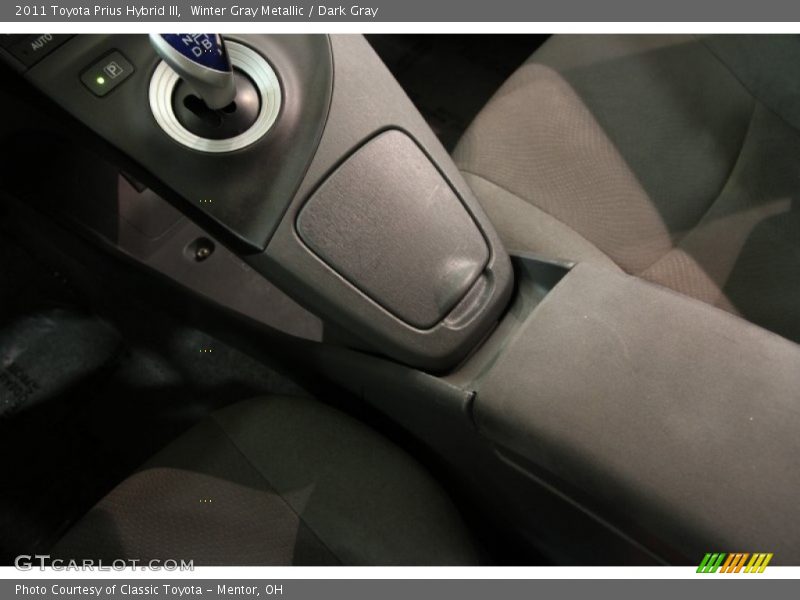 Winter Gray Metallic / Dark Gray 2011 Toyota Prius Hybrid III