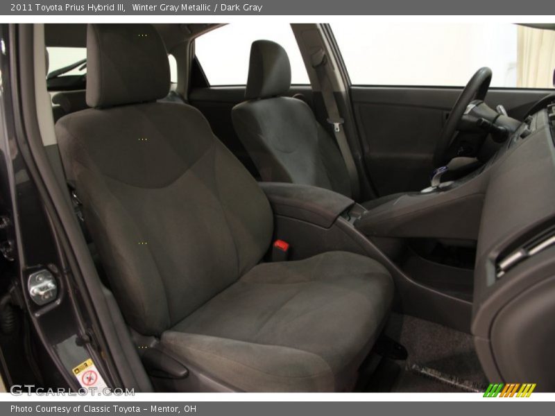 Winter Gray Metallic / Dark Gray 2011 Toyota Prius Hybrid III