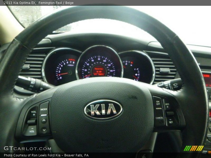 Remington Red / Beige 2013 Kia Optima EX