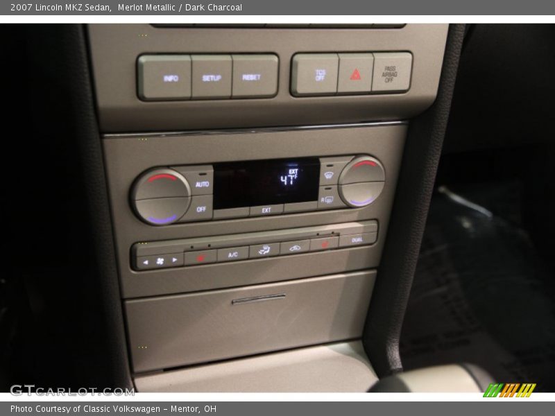 Merlot Metallic / Dark Charcoal 2007 Lincoln MKZ Sedan